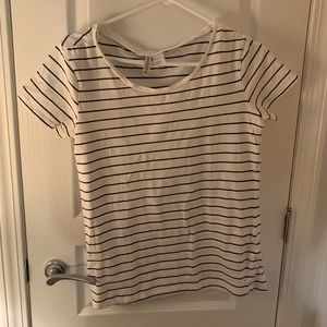 Black and white striped t-shirt